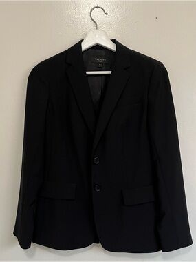 Talbots Black Petites Two-Button Blazer
